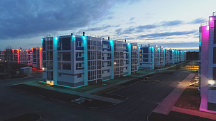 Архитектурная подсветка жилого комплекса